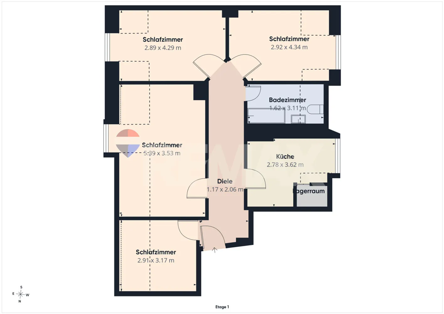 4 Zimmer Wohnung mit 70 m² in Hannover – Bild 9