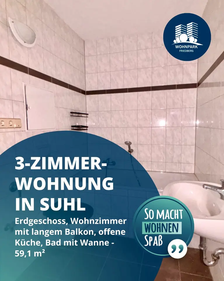 3 Zimmer Wohnung mit 59 m² in Suhl – Bild 4