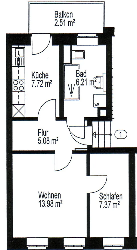 2 Zimmer Wohnung mit 43 m² in Leipzig – Bild 5