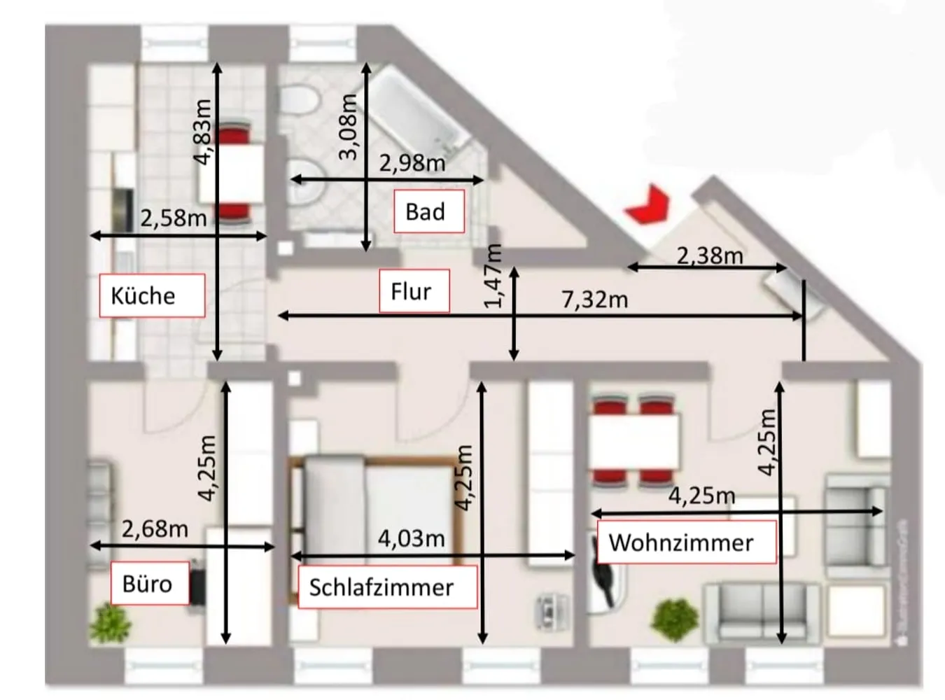 3 Zimmer Wohnung mit 83 m² in Braunschweig – Bild 10