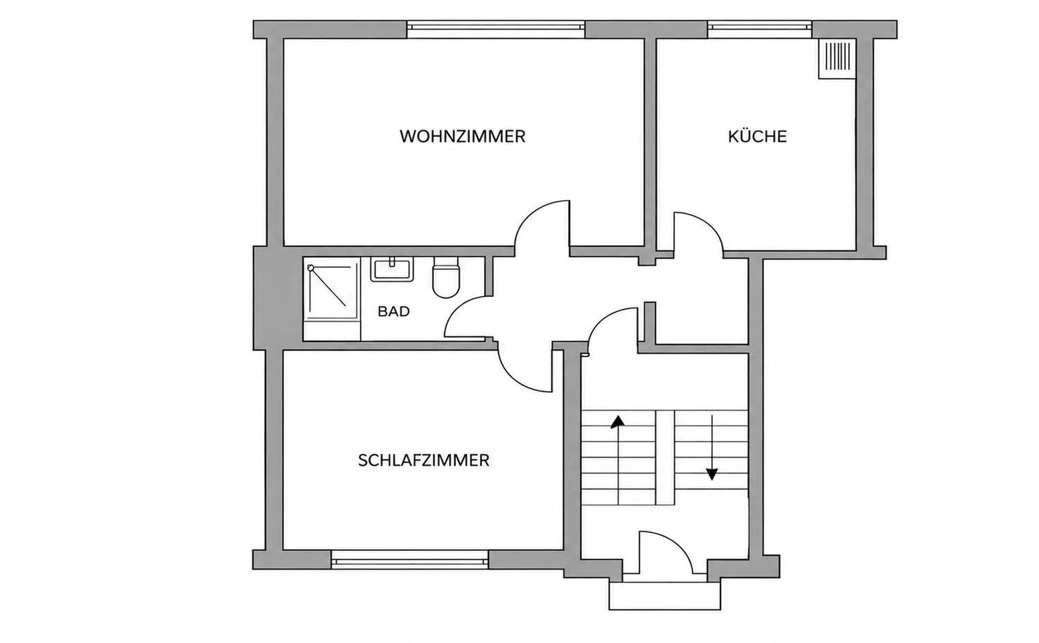 2 Zimmer Wohnung mit 58 m² in Duisburg – Bild 4