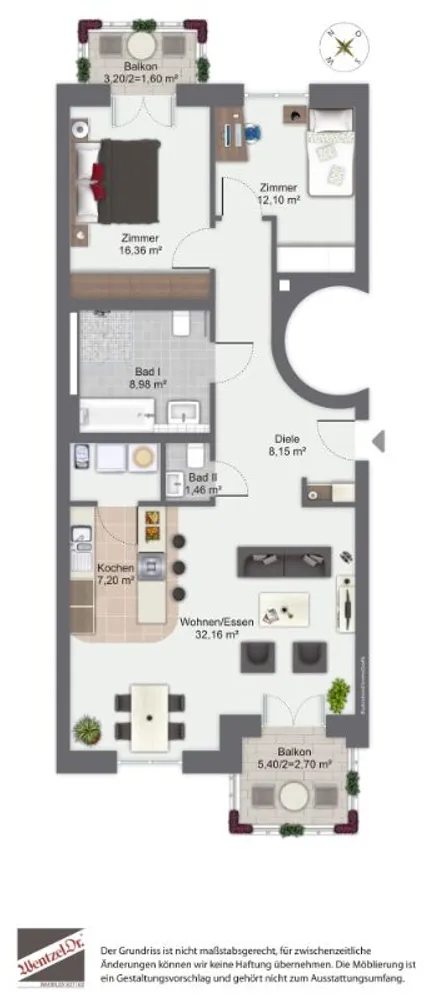 3 Zimmer Wohnung mit 100 m² in Hamburg – Bild 8