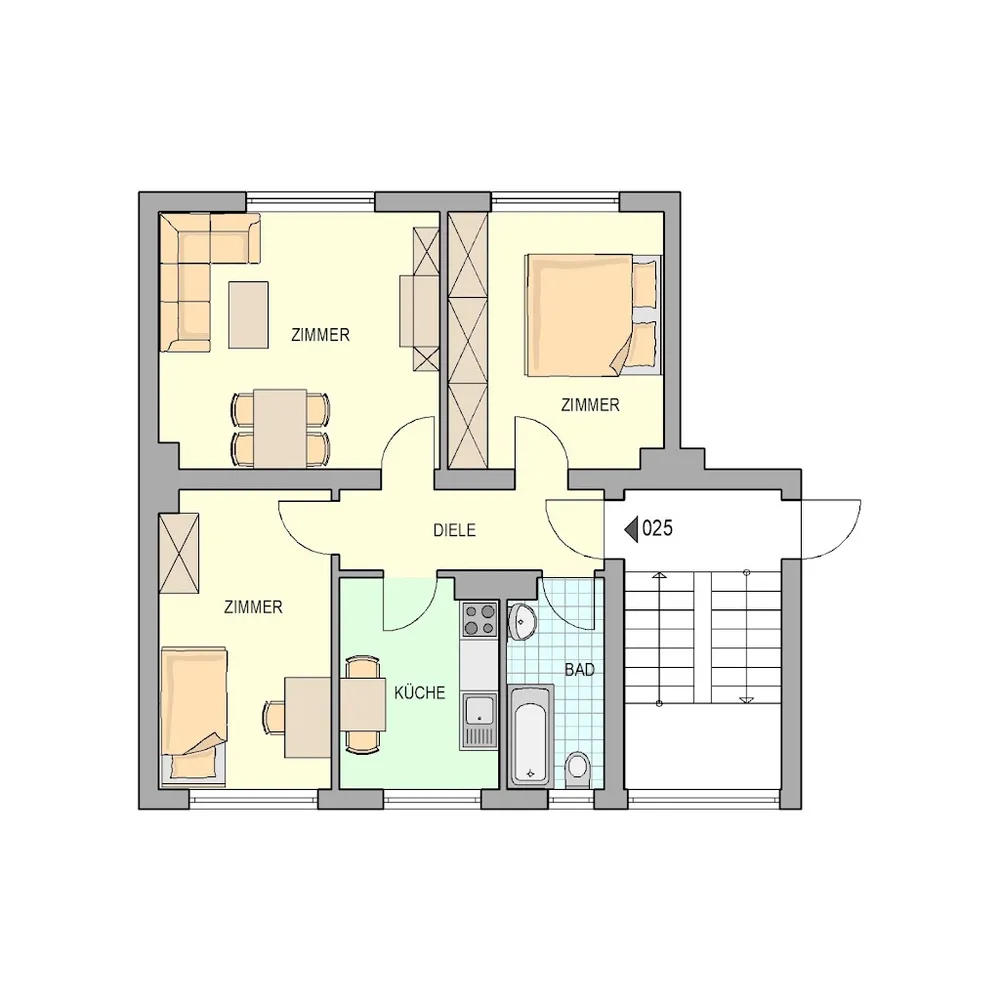 3 Zimmer Wohnung mit 64 m² in Herne – Bild 10