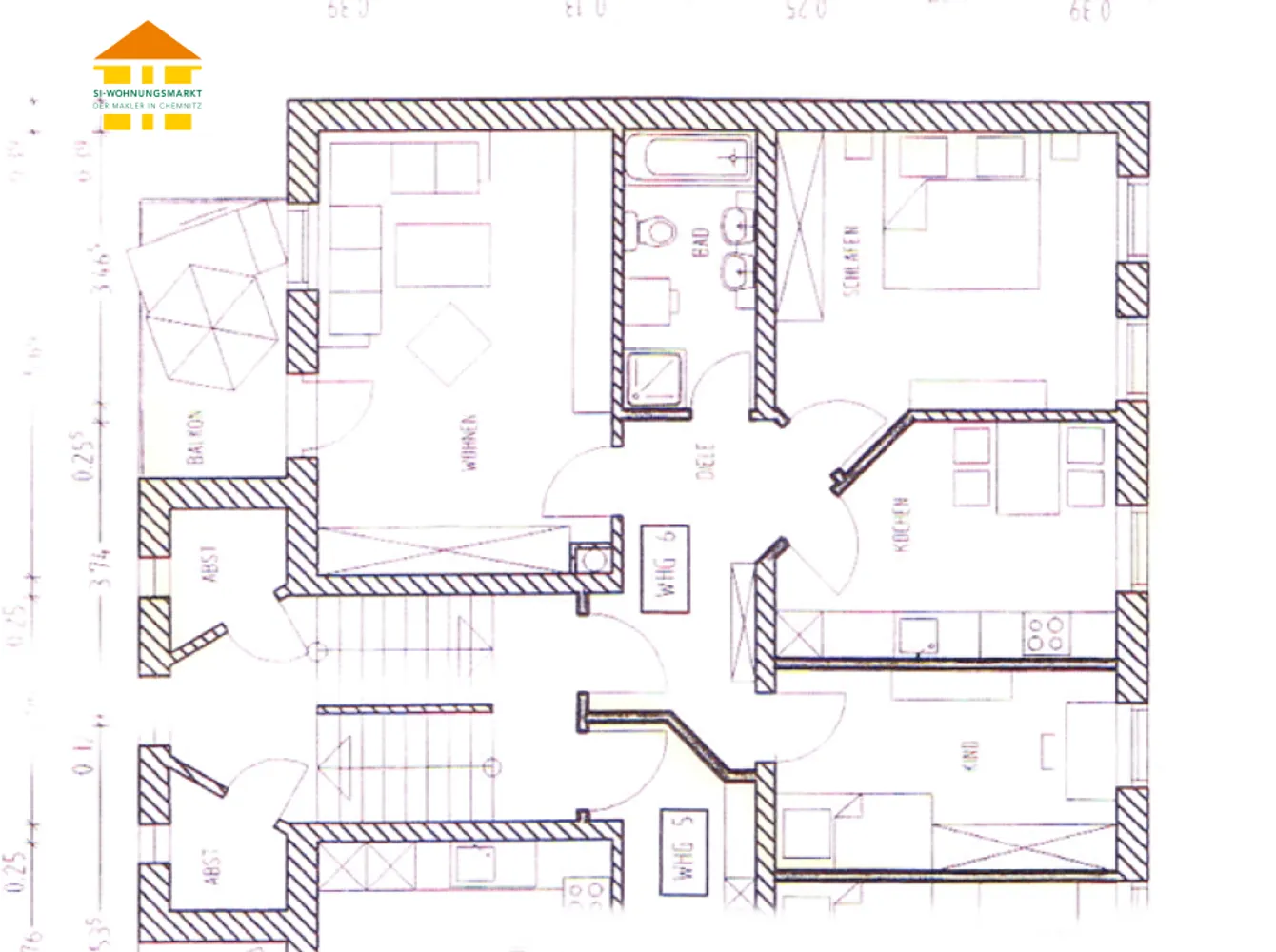 3 Zimmer Wohnung mit 81 m² in Chemnitz – Bild 5