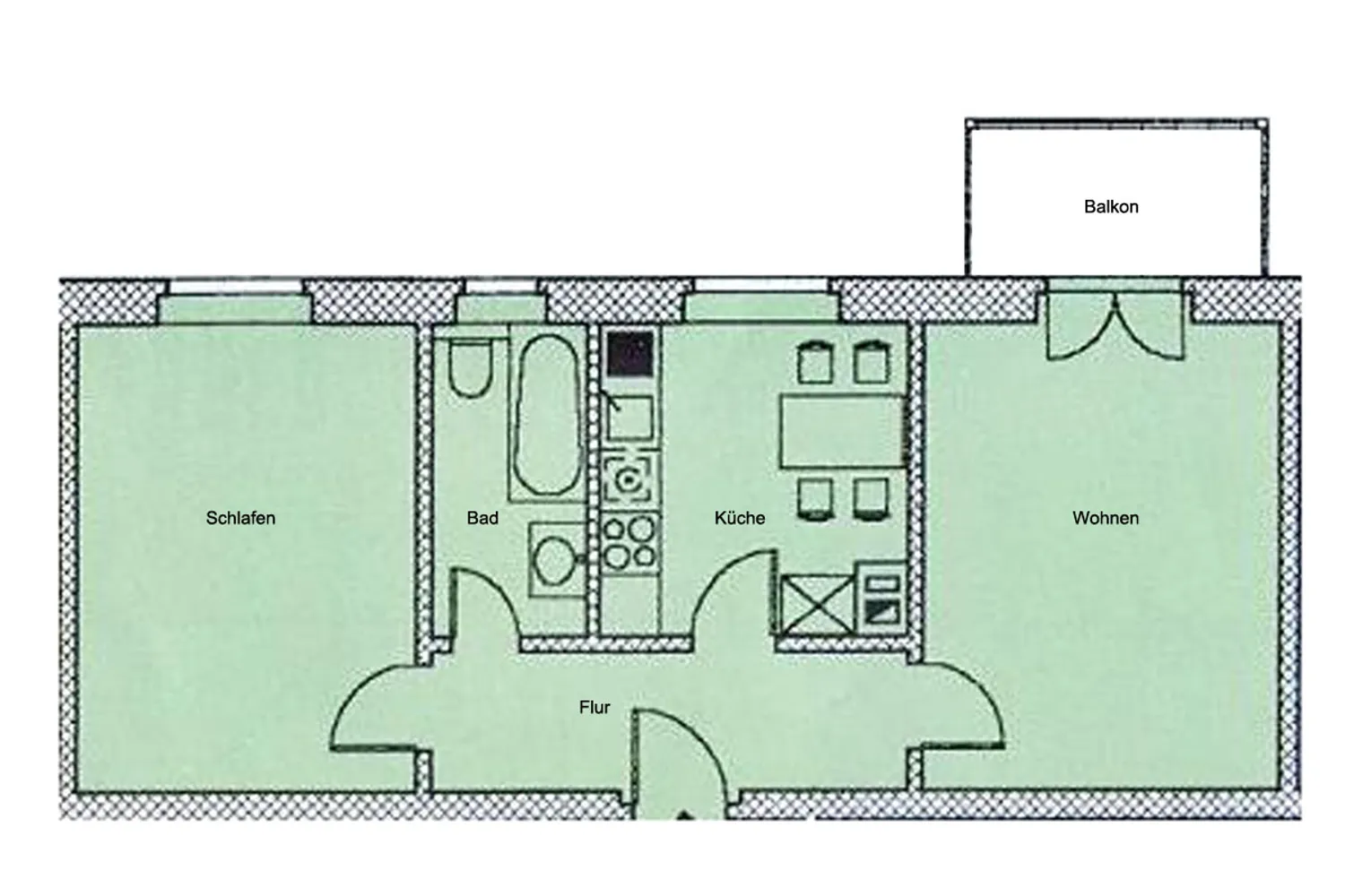 2 Zimmer Wohnung mit 51 m² in Dresden – Bild 2