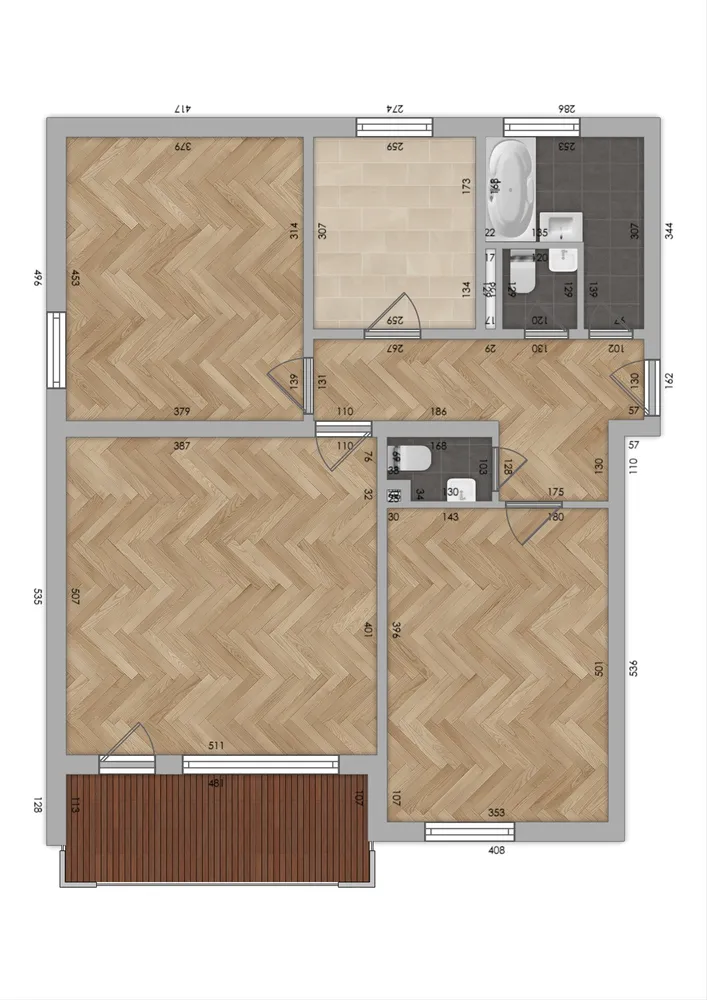 3 Zimmer Wohnung mit 71 m² in Nürnberg – Bild 2