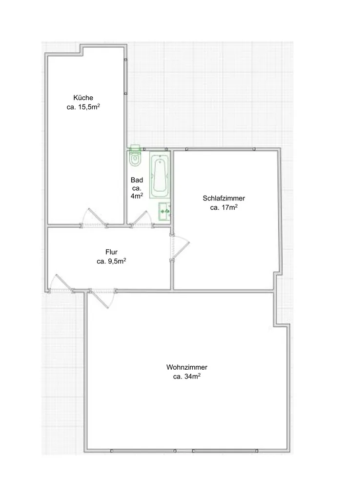 2 Zimmer Wohnung mit 80 m² in Bonn – Bild 5