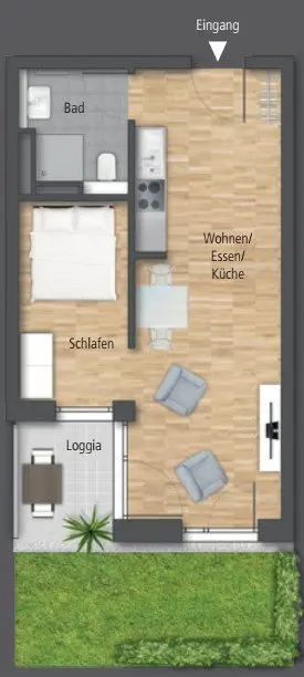 2 Zimmer Wohnung mit 39 m² in Kirchheim unter Teck – Bild 3