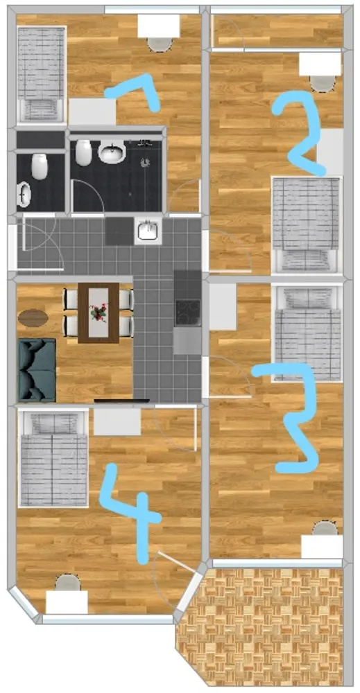 WG-Zimmer mit 17 m² in München – Bild 8