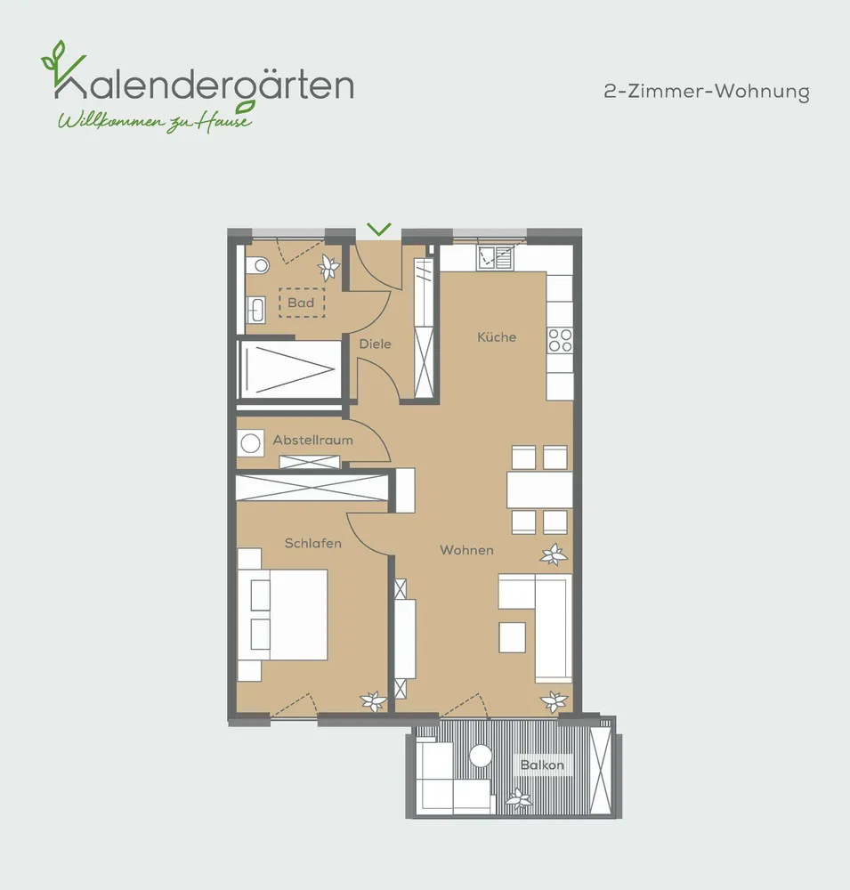 2 Zimmer Wohnung mit 62 m² in Coburg – Bild 3