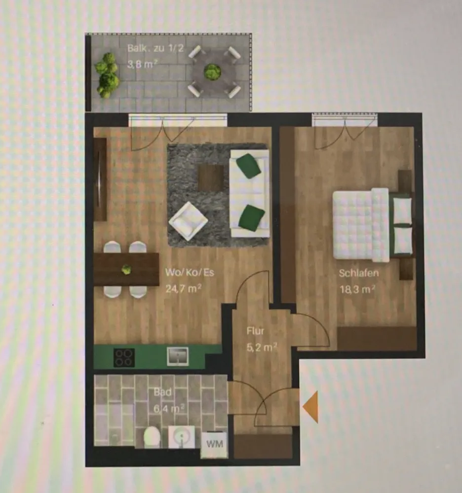 2 Zimmer Wohnung mit 59 m² in Hürth – Bild 11