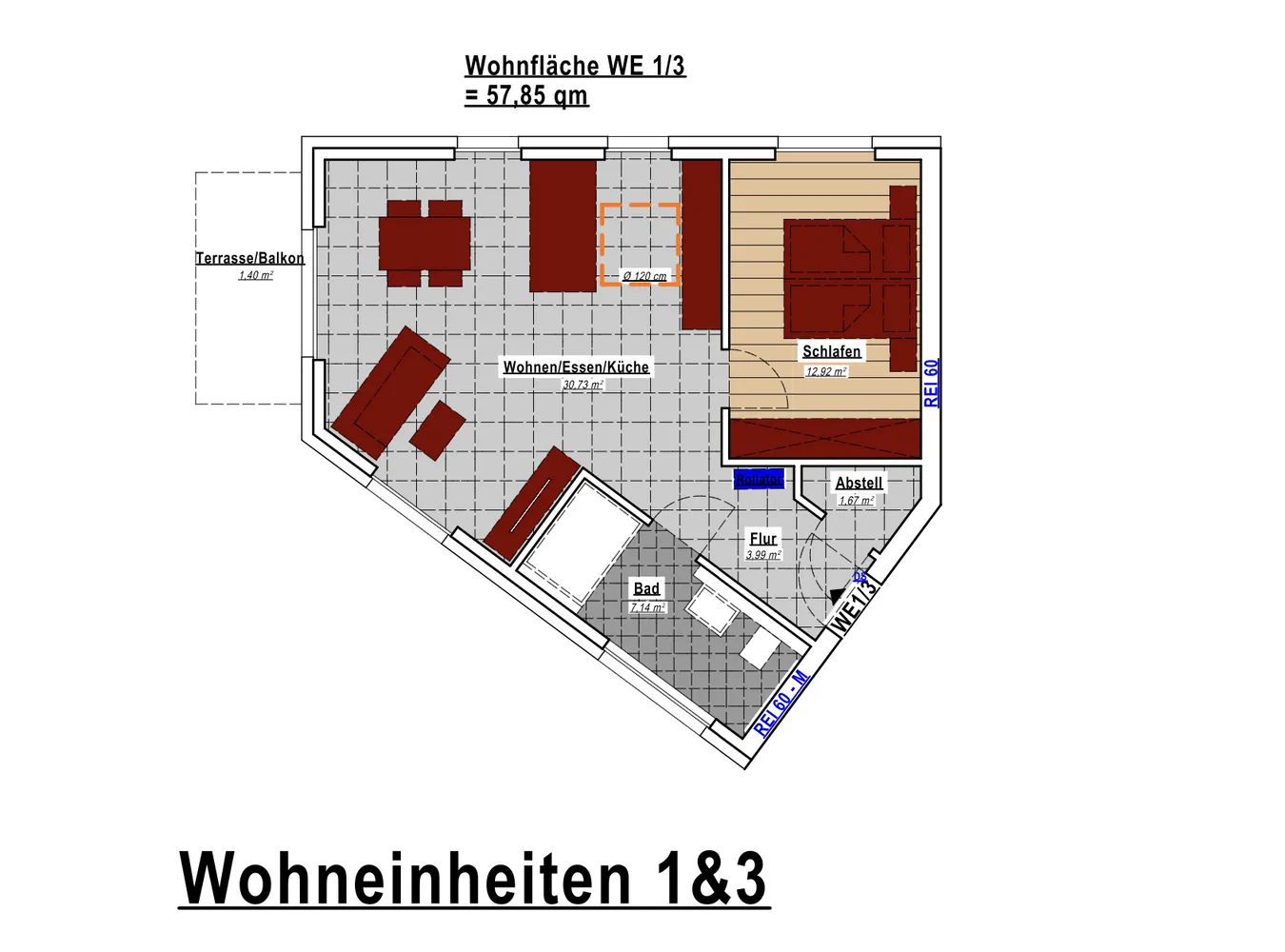 2 Zimmer Wohnung mit 58 m² in Krefeld – Bild 4