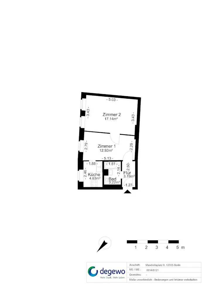 2 Zimmer Wohnung mit 41 m² in Berlin – Bild 7