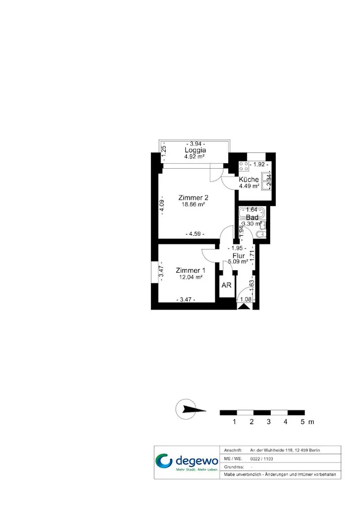 2 Zimmer Wohnung mit 47 m² in Berlin – Bild 8