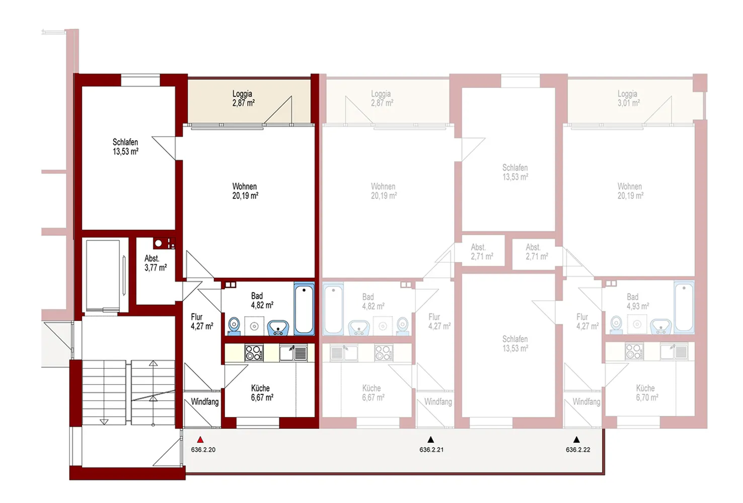 2 room apartment with 56 m² in Oldenburg – Photo 8