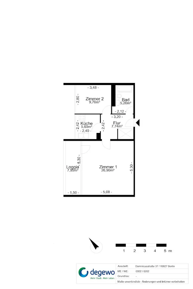 2 Zimmer Wohnung mit 58 m² in Berlin – Bild 5