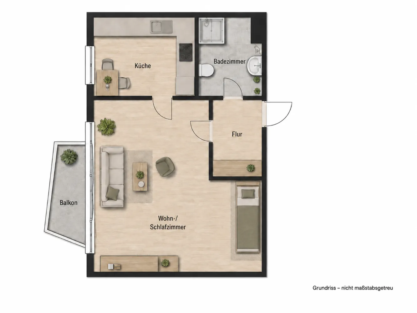 1 Zimmer Wohnung mit 30 m² in Ratingen – Bild 6