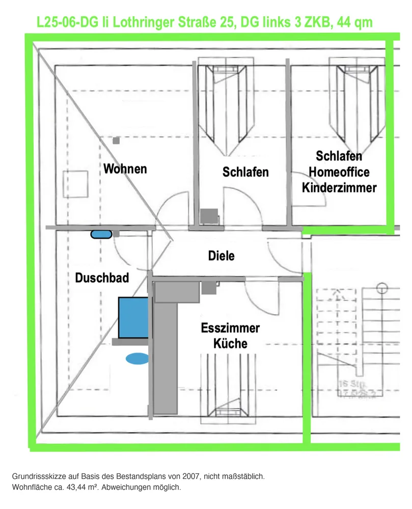 3 Zimmer Wohnung mit 43 m² in Wuppertal – Bild 10