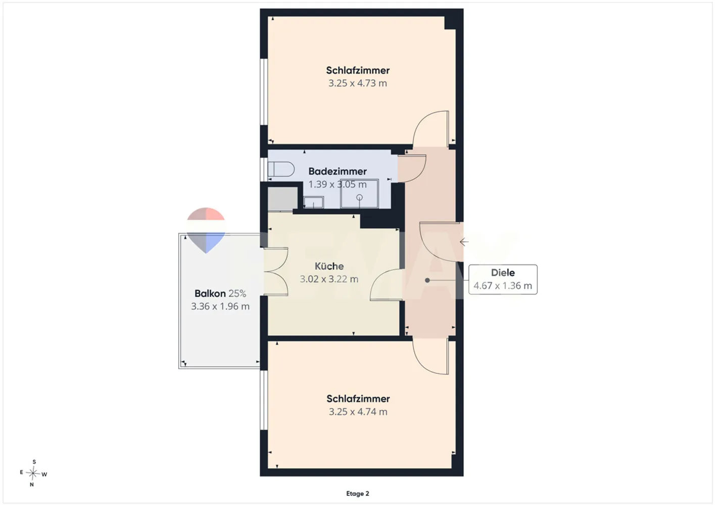 2 Zimmer Wohnung mit 55 m² in Hannover – Bild 10