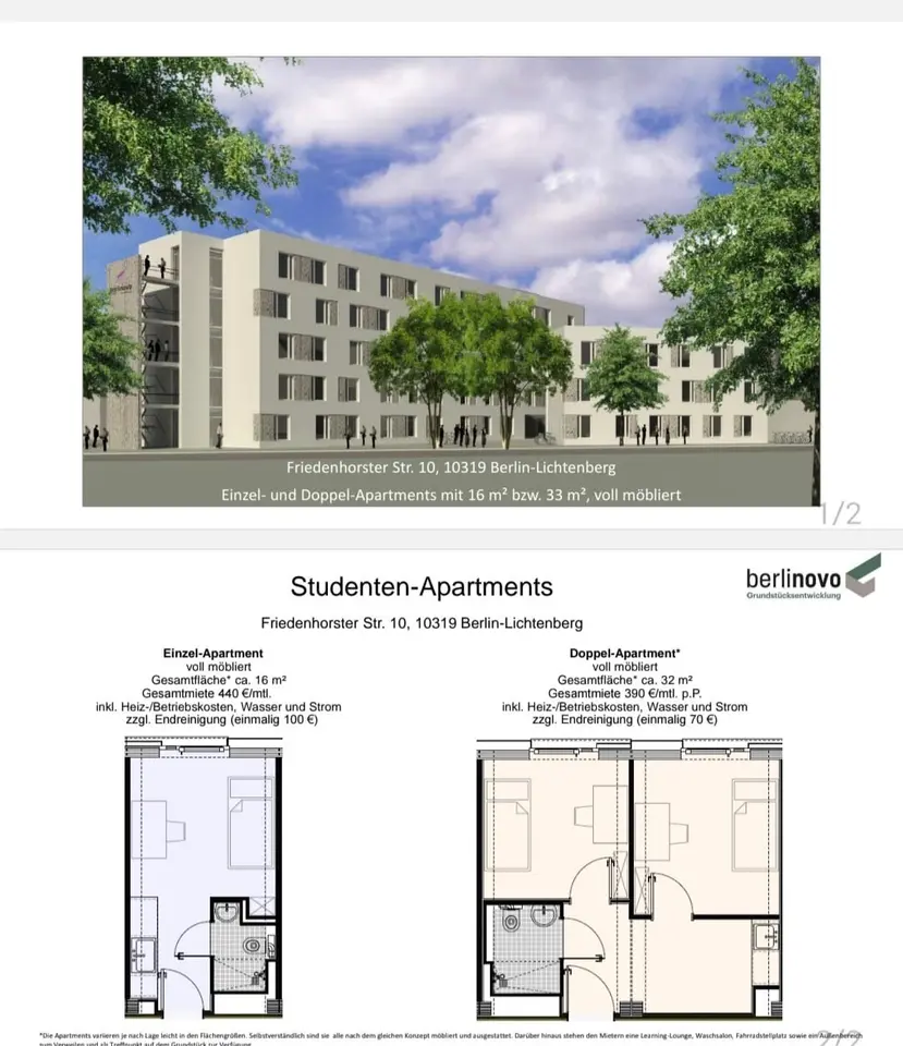 WG-Zimmer mit 32 m² in Berlin – Bild 5