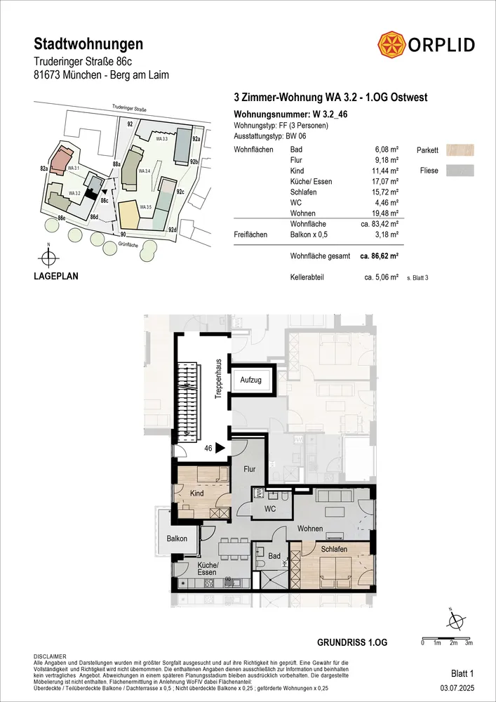3 Zimmer Wohnung mit 87 m² in München – Bild 11