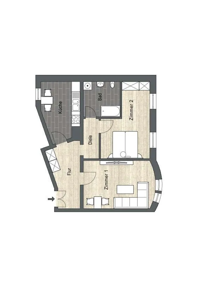 2 Zimmer Wohnung mit 64 m² in Leipzig – Bild 5