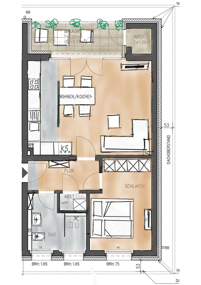 2 Zimmer Wohnung mit 54 m² in Mülheim an der Ruhr – Bild 2
