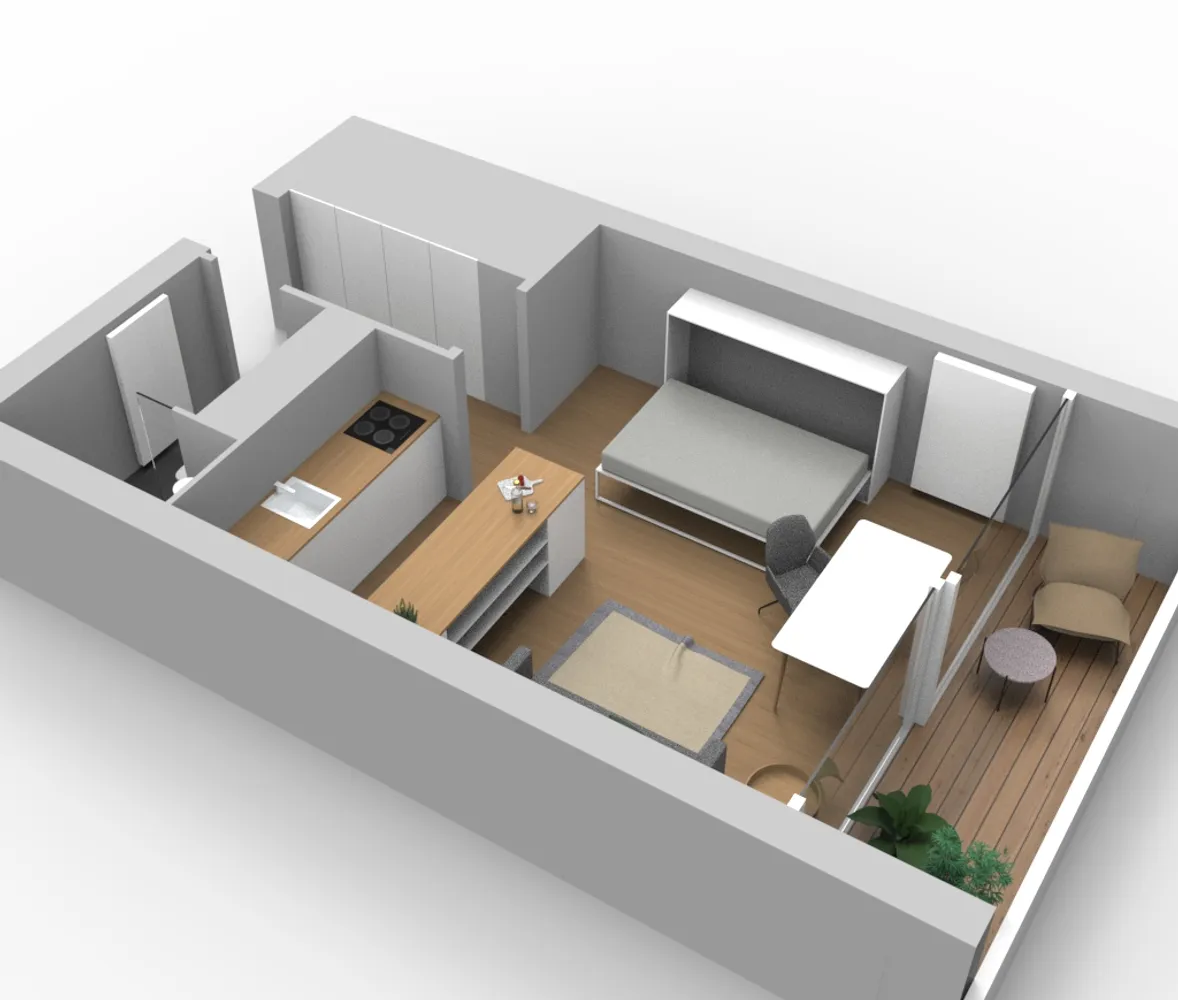 1 Zimmer Wohnung mit 34 m² in Hamburg – Bild 4