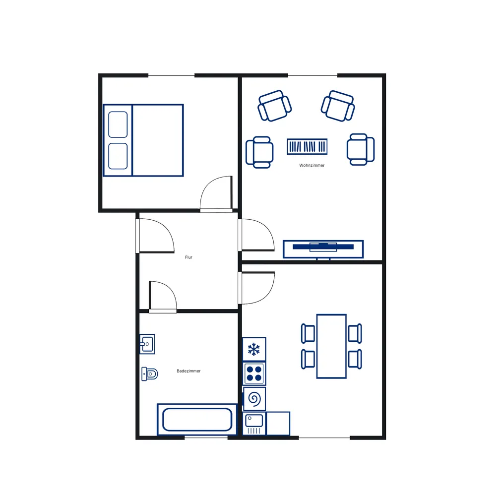 2 Zimmer Wohnung mit 48 m² in Kassel – Bild 2