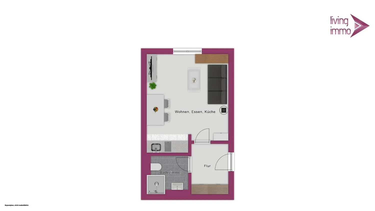 1 Zimmer Wohnung mit 20 m² in Passau – Bild 4