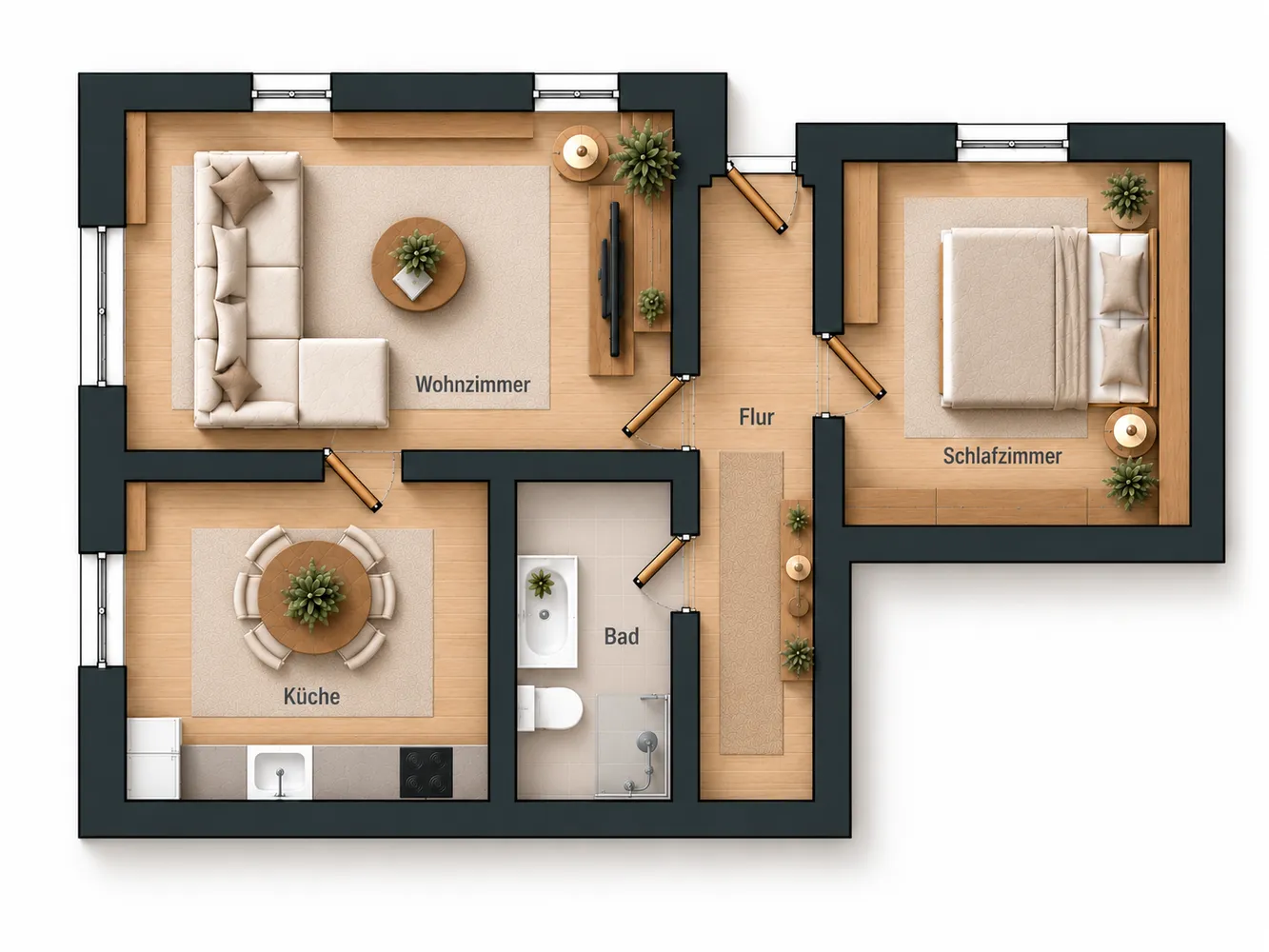 2 room apartment with 53 m² in Berlin – Photo 7