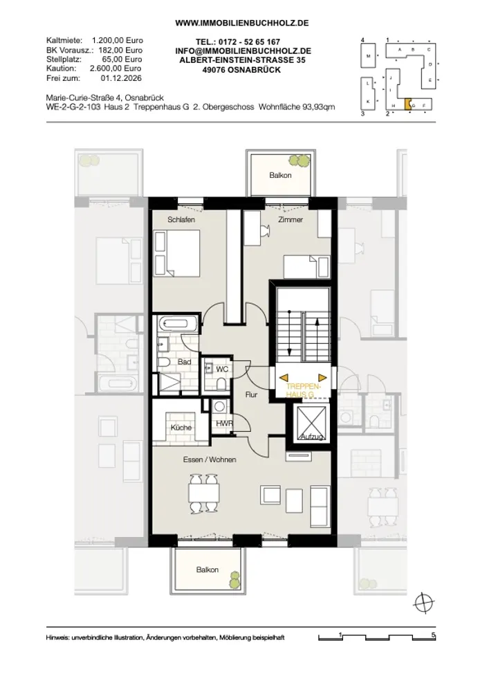 3 Zimmer Wohnung mit 100 m² in Osnabrück – Bild 4
