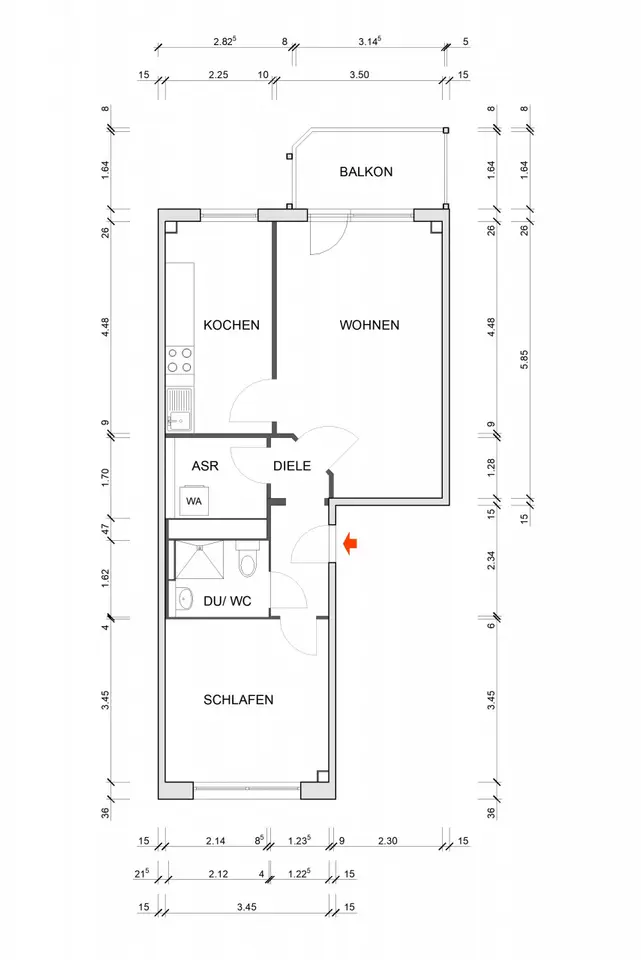 2 room apartment with 55 m² in Chemnitz – Photo 4