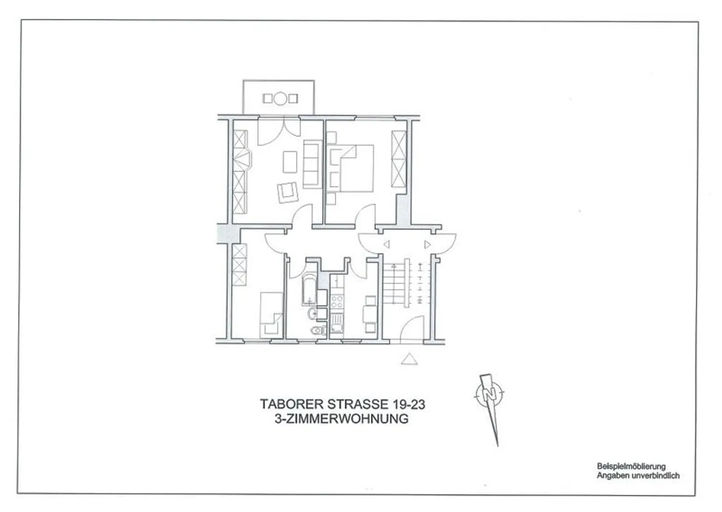 3 Zimmer Wohnung mit 54 m² in Naumburg (Saale) – Bild 3