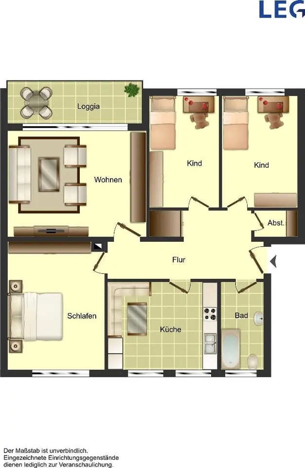 4 Zimmer Wohnung mit 87 m² in Ibbenbüren – Bild 5