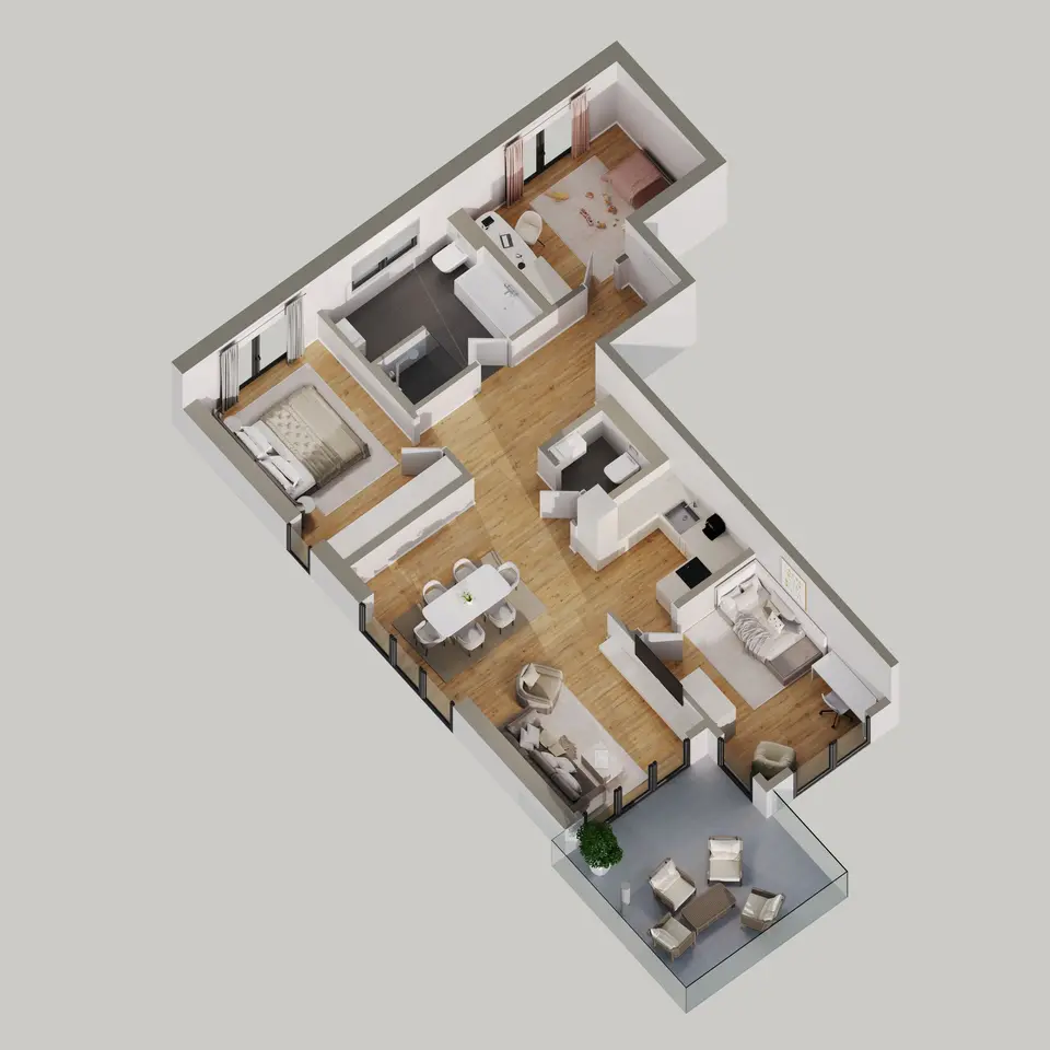 4 Zimmer Wohnung mit 102 m² in Balingen – Bild 3