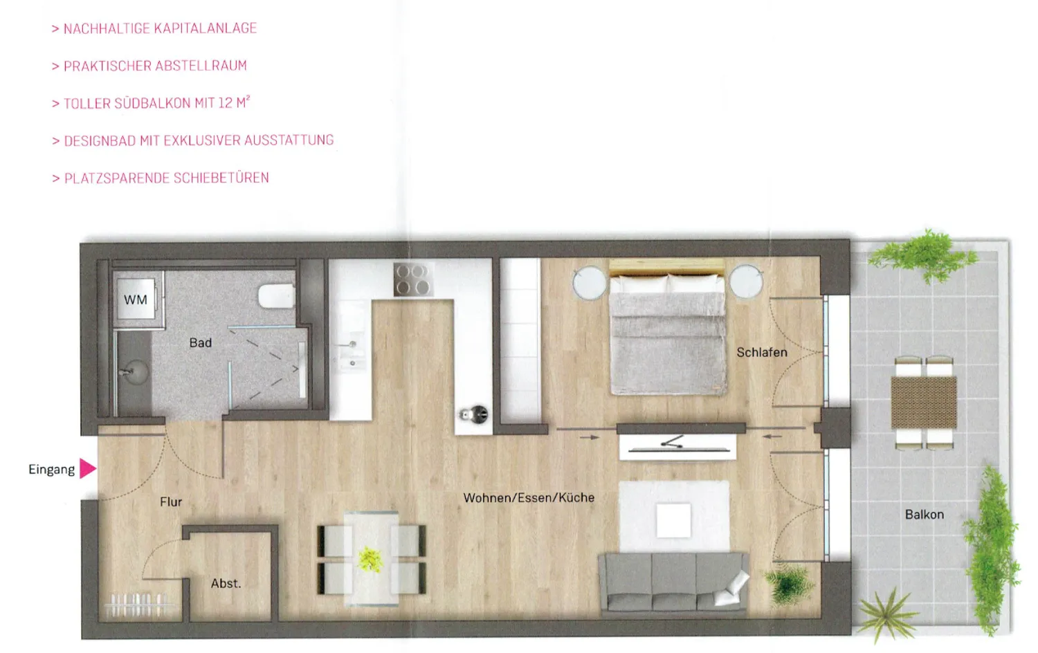 3 Zimmer Wohnung mit 59 m² in Sindelfingen – Bild 2