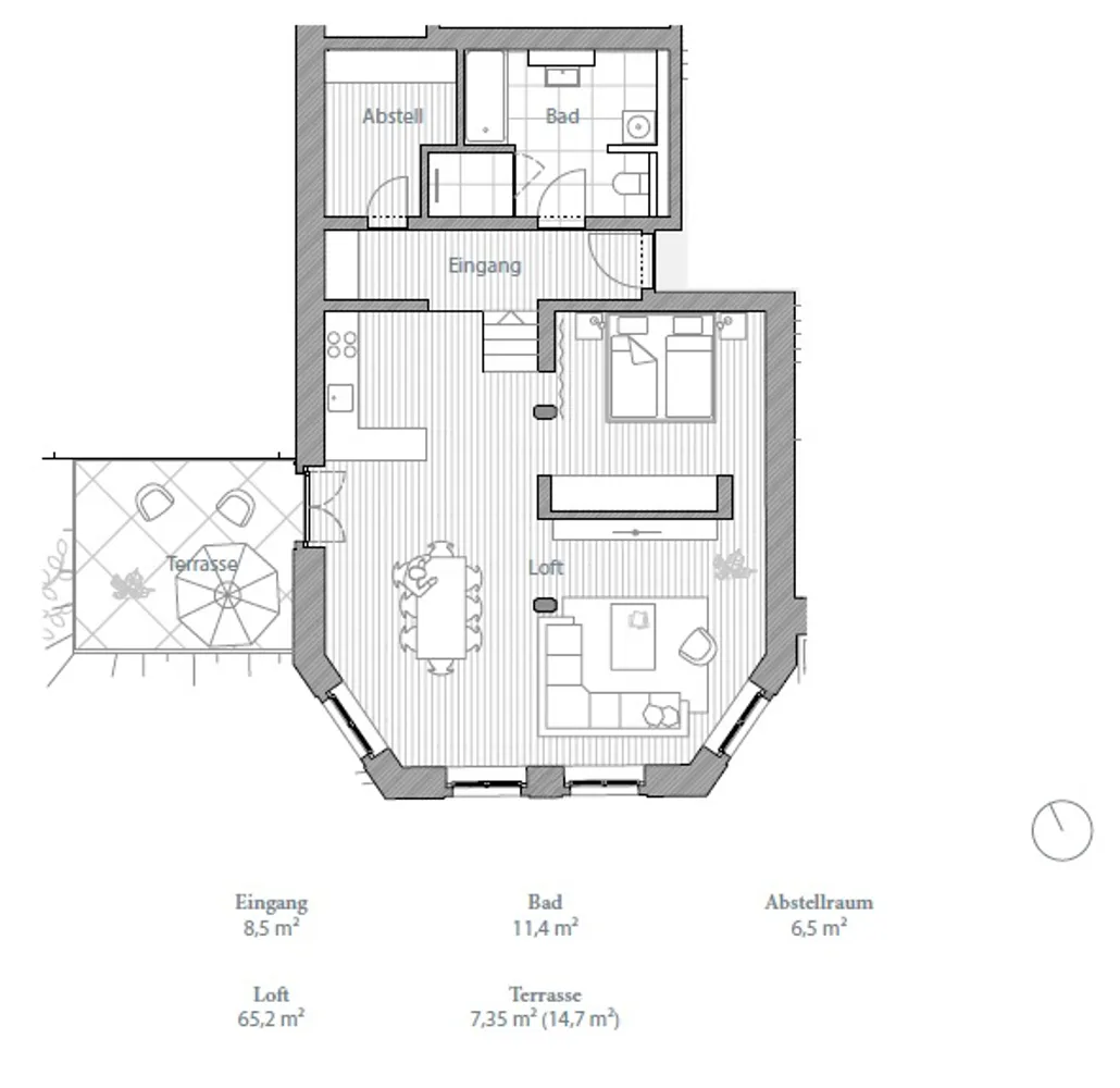 2 room apartment with 99 m² in Dresden – Photo 8