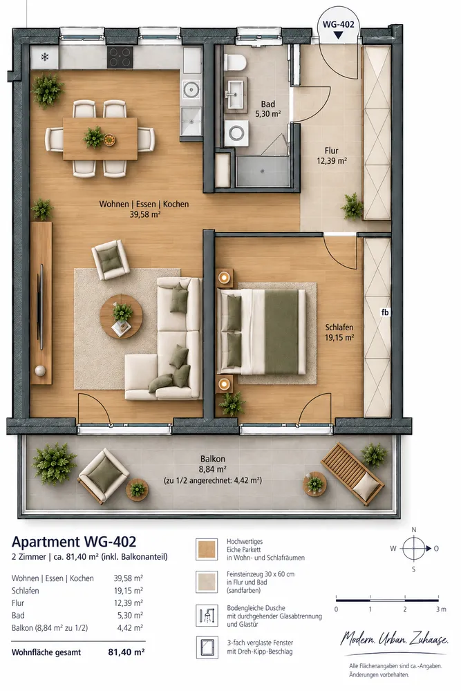 2 Zimmer Wohnung mit 81 m² in München – Bild 8