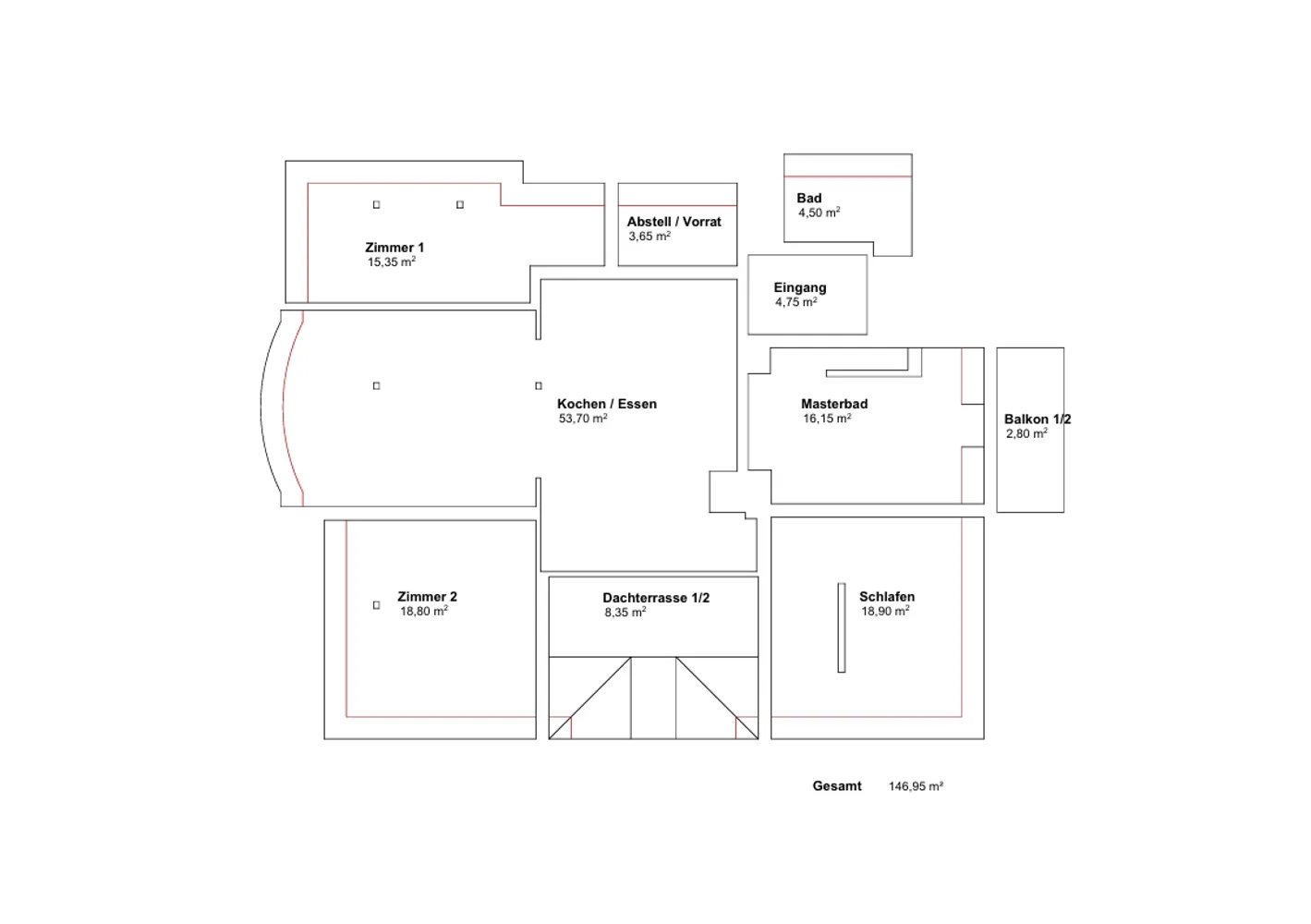 4 Zimmer Wohnung mit 144 m² in Leipzig – Bild 2