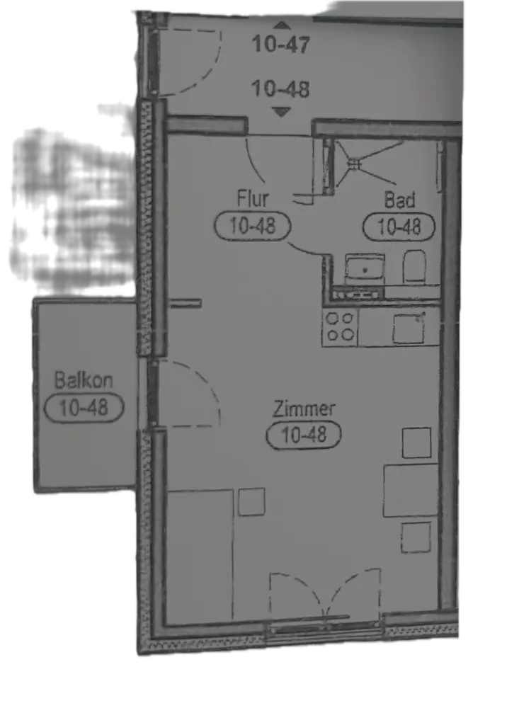 1 Zimmer Wohnung mit 32 m² in Greifswald – Bild 2