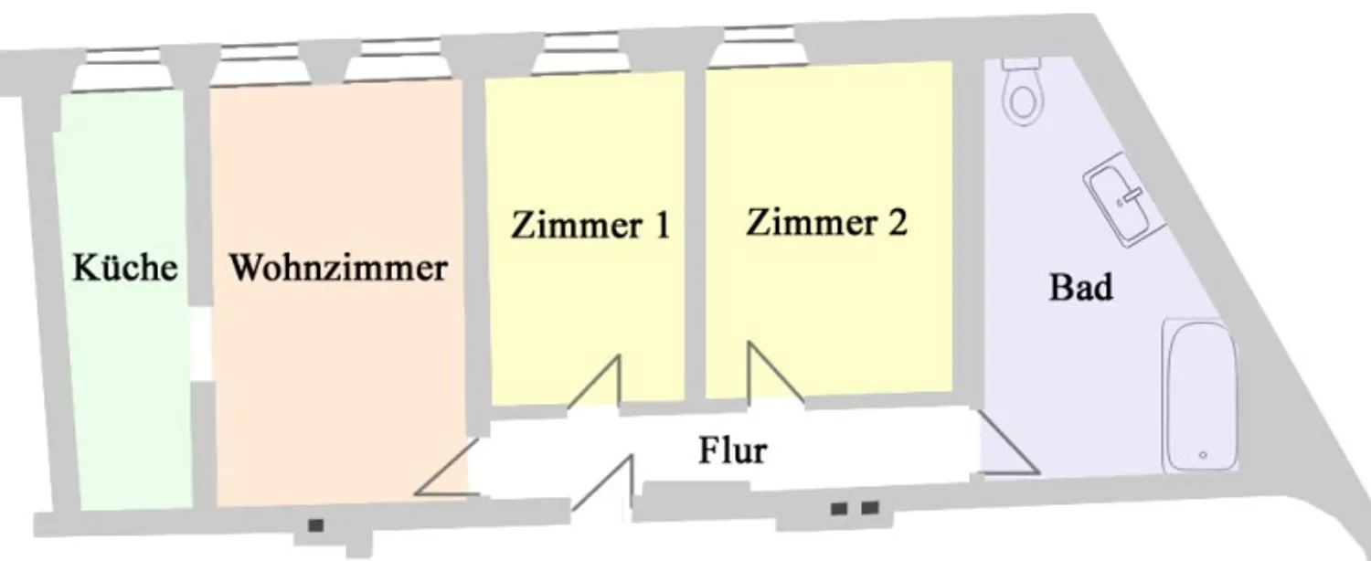 3 Zimmer Wohnung mit 84 m² in Zittau – Bild 1