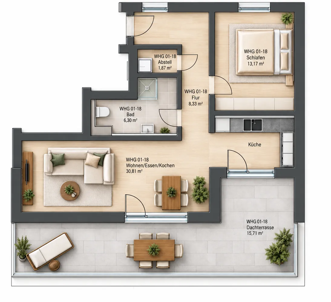 2 Zimmer Wohnung mit 77 m² in Lahr/Schwarzwald – Bild 1