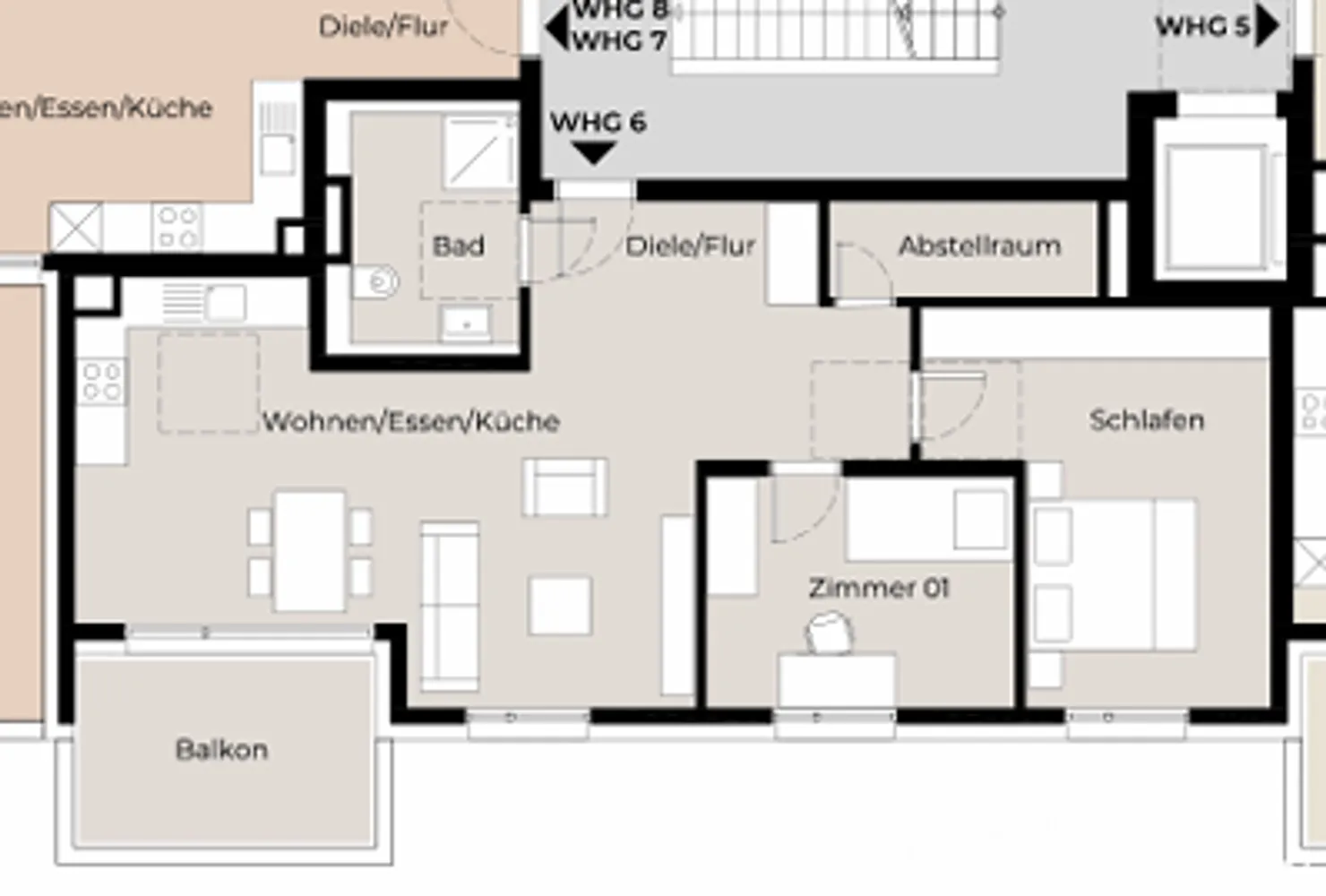 3 Zimmer Wohnung mit 80 m² in Stuttgart – Bild 1