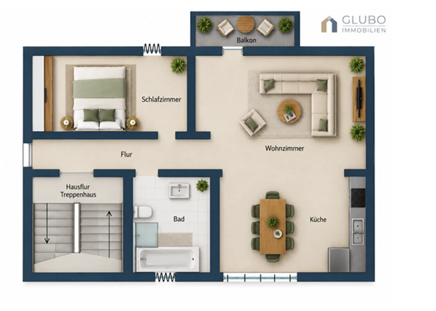 2 Zimmer Wohnung mit 56 m² in Bochum – Bild 3