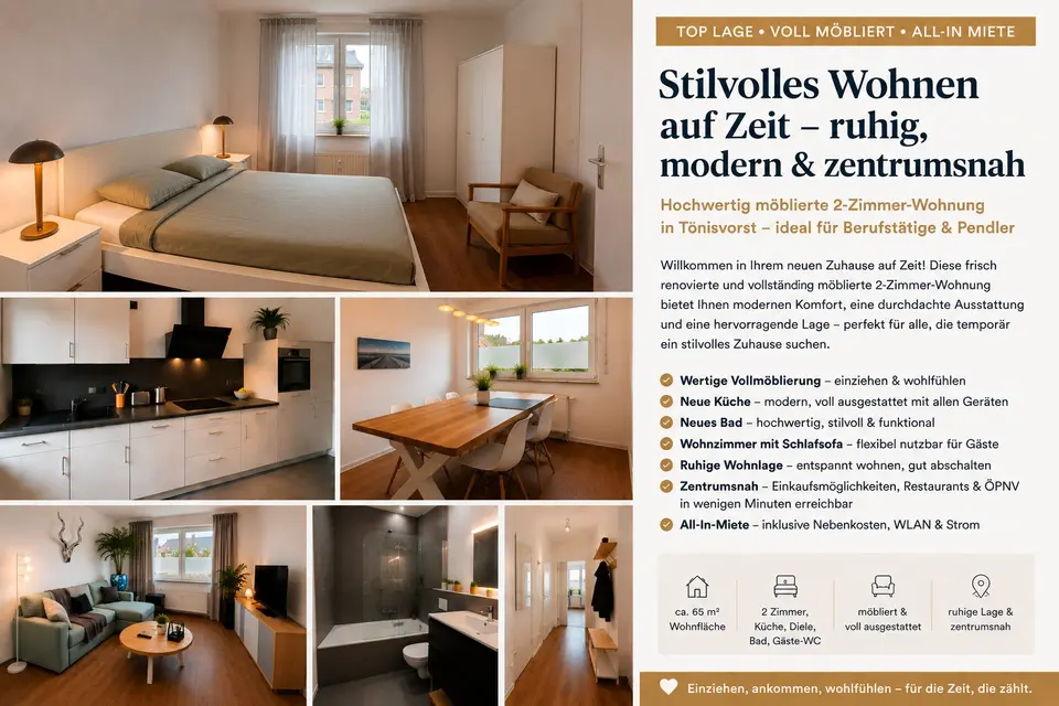 2 Zimmer Wohnung mit 65 m² in Tönisvorst – Bild 7