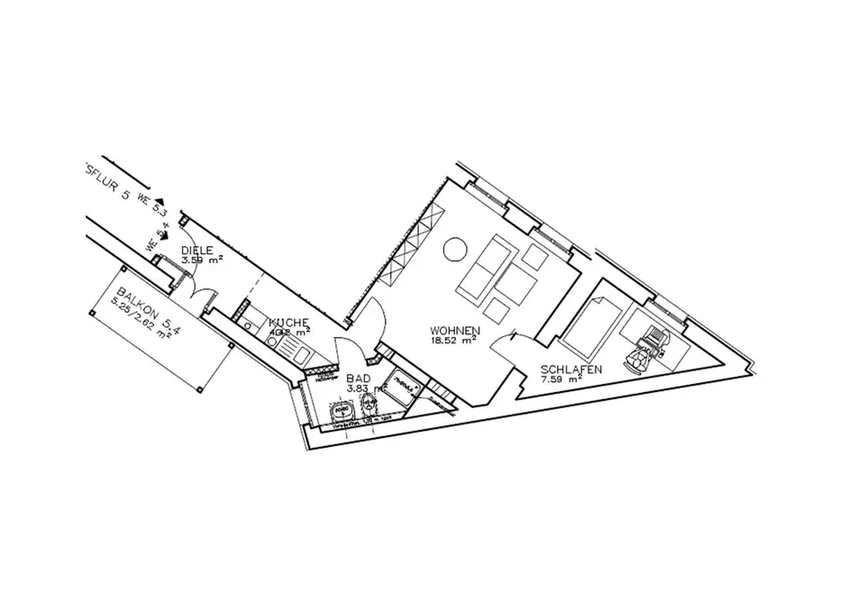 2 Zimmer Wohnung mit 42 m² in Halle (Saale) – Bild 9