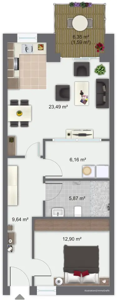 2 Zimmer Wohnung mit 67 m² in Nordhorn – Bild 10