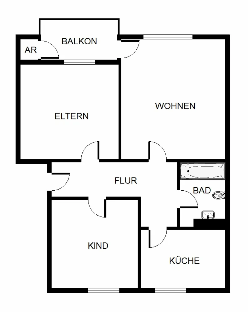 4 Zimmer Wohnung mit 62 m² in Dortmund – Bild 9