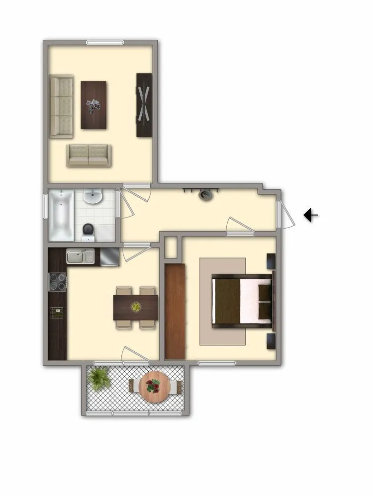 2 room apartment with 55 m² in Chemnitz – Photo 10